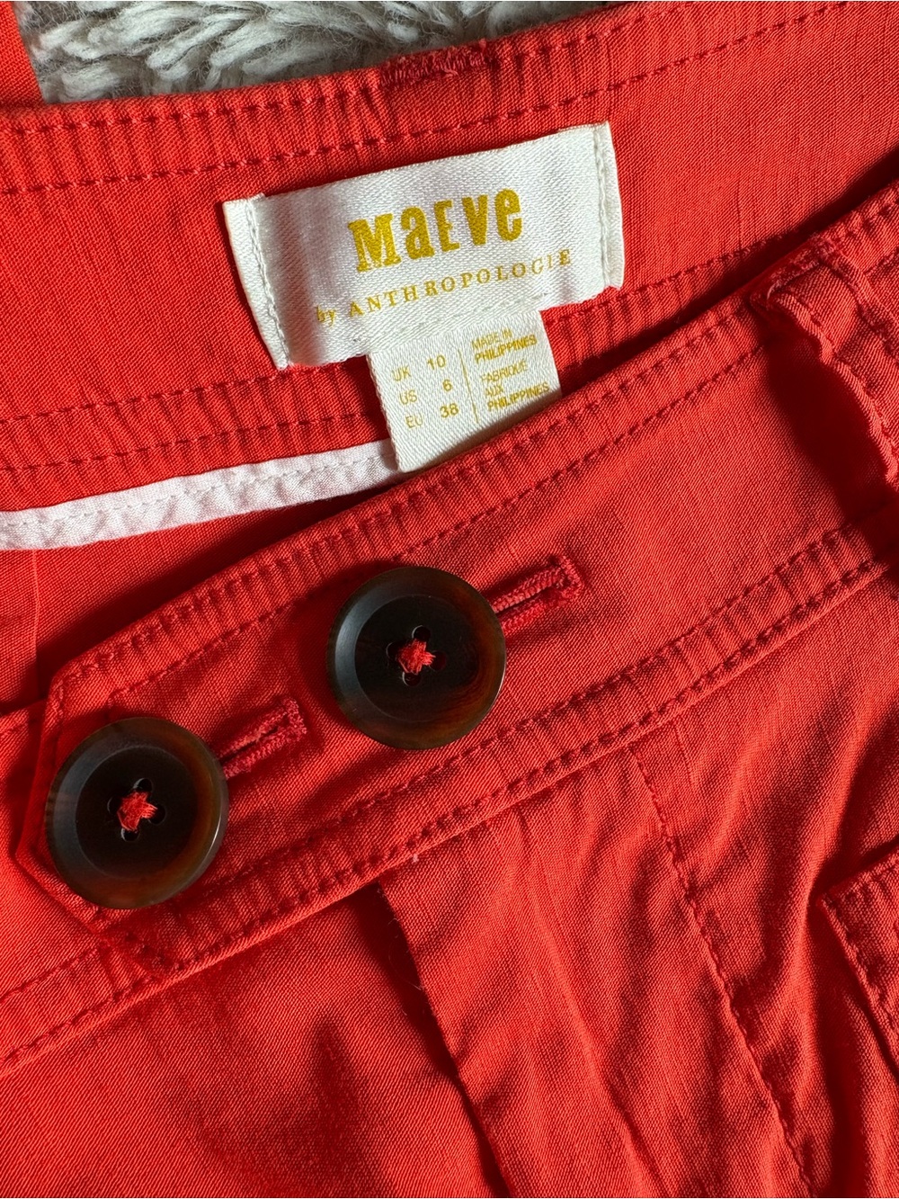 Maeve High-Rise Cropped Wide-Leg Pants - Bright Orange - Picture 2 of 3